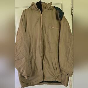 Vintage Merit Awards Men's Tan Coat With Removable Flannel Liner Size XL NWT